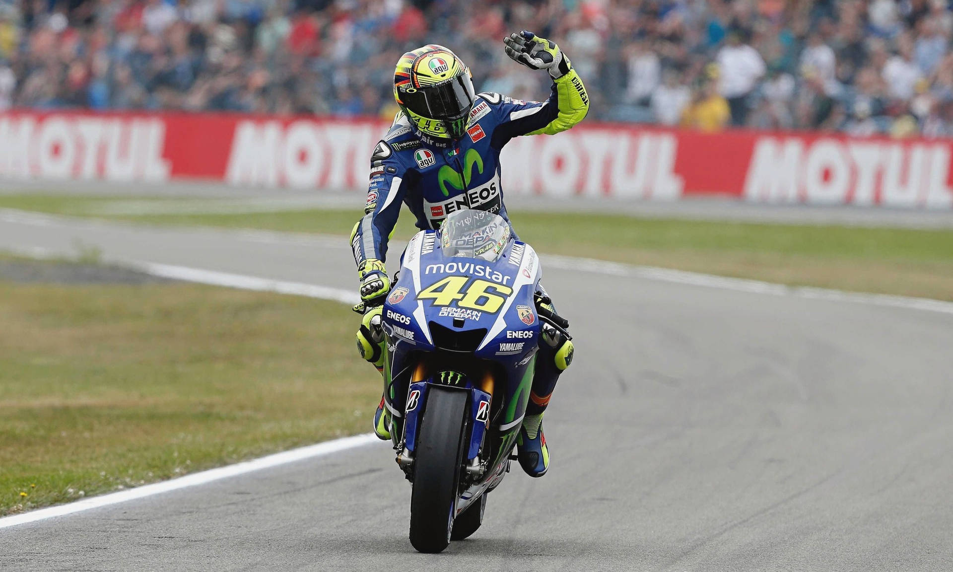 Valentino Rossi 2008 Grand Prix Race Background