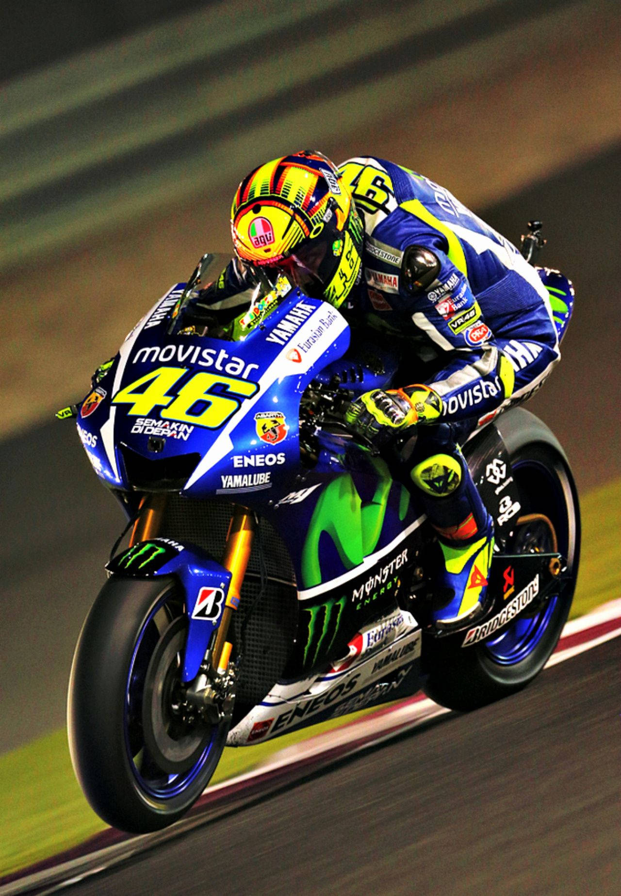 Valentino Rossi 2016 Qatar Motogp Background