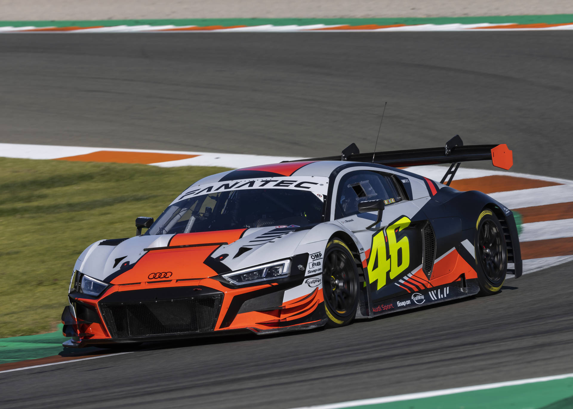 Valentino Rossi Audi R8 Lms Gt3 Motorsport Background