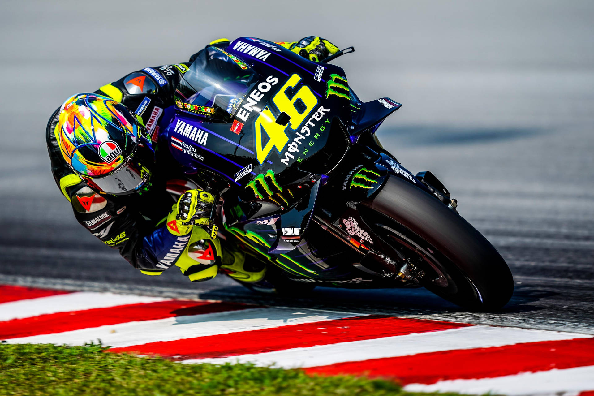 Valentino Rossi Monster Energy Yamaha Motogp Background