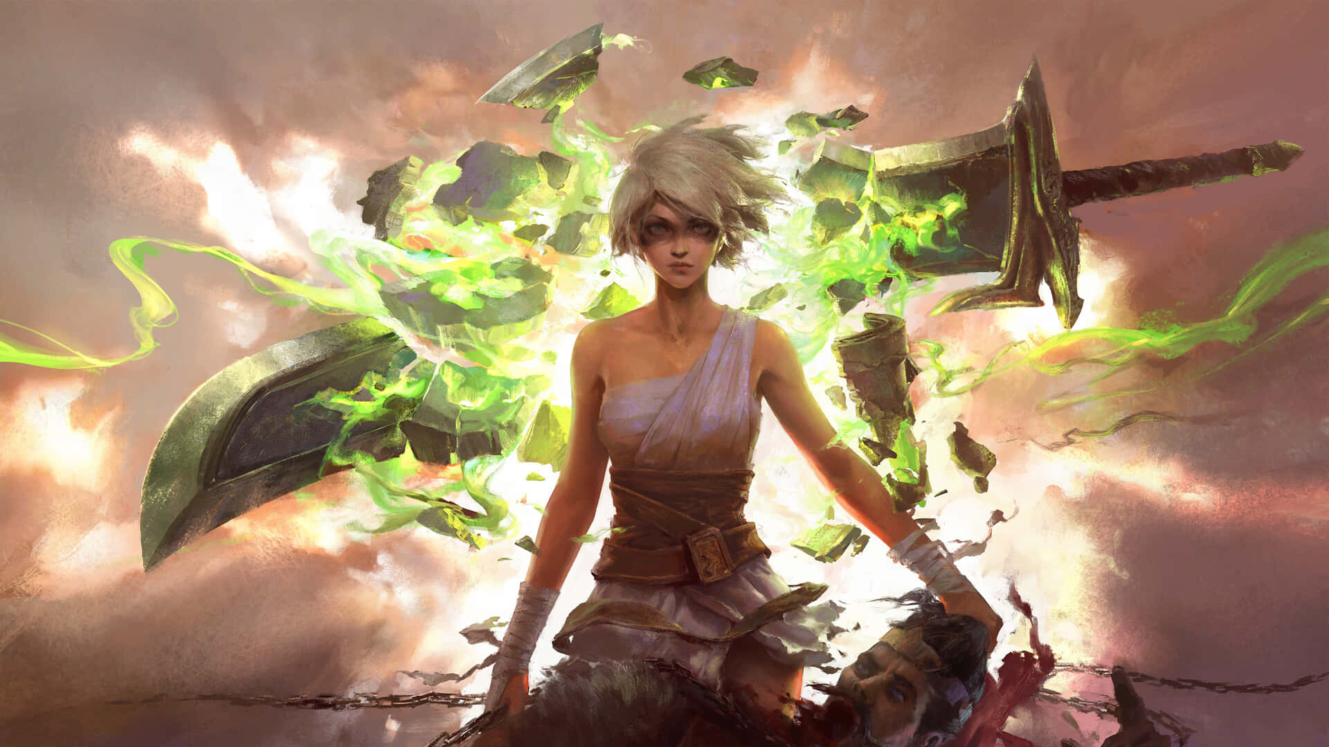 Valiant Hero In League Of Legends Background