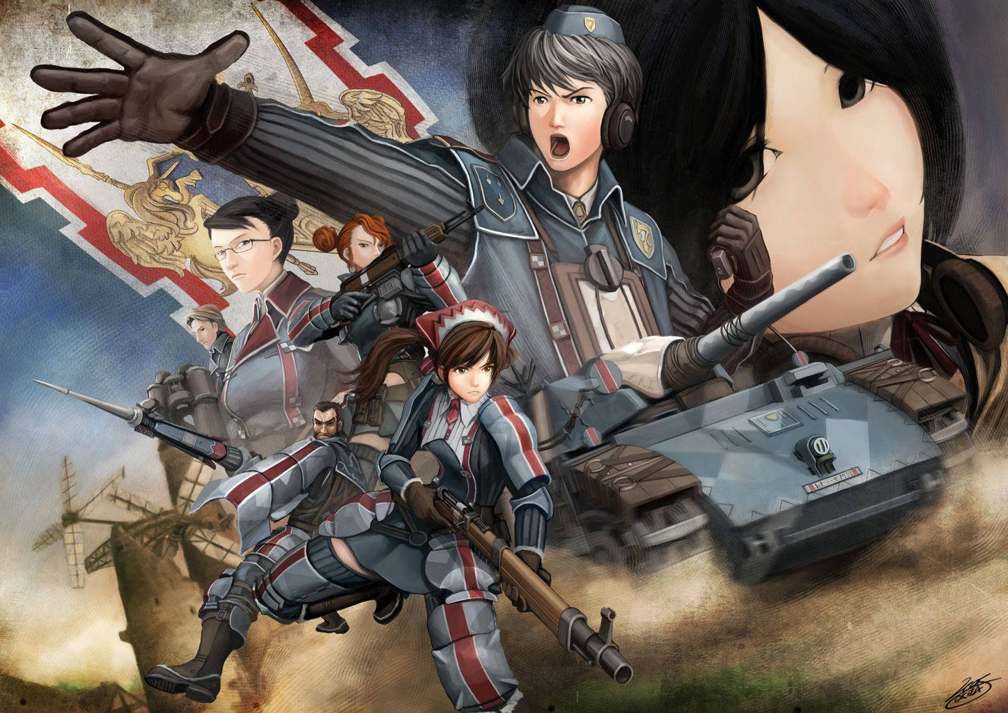 Valkyria Chronicles Military Poster