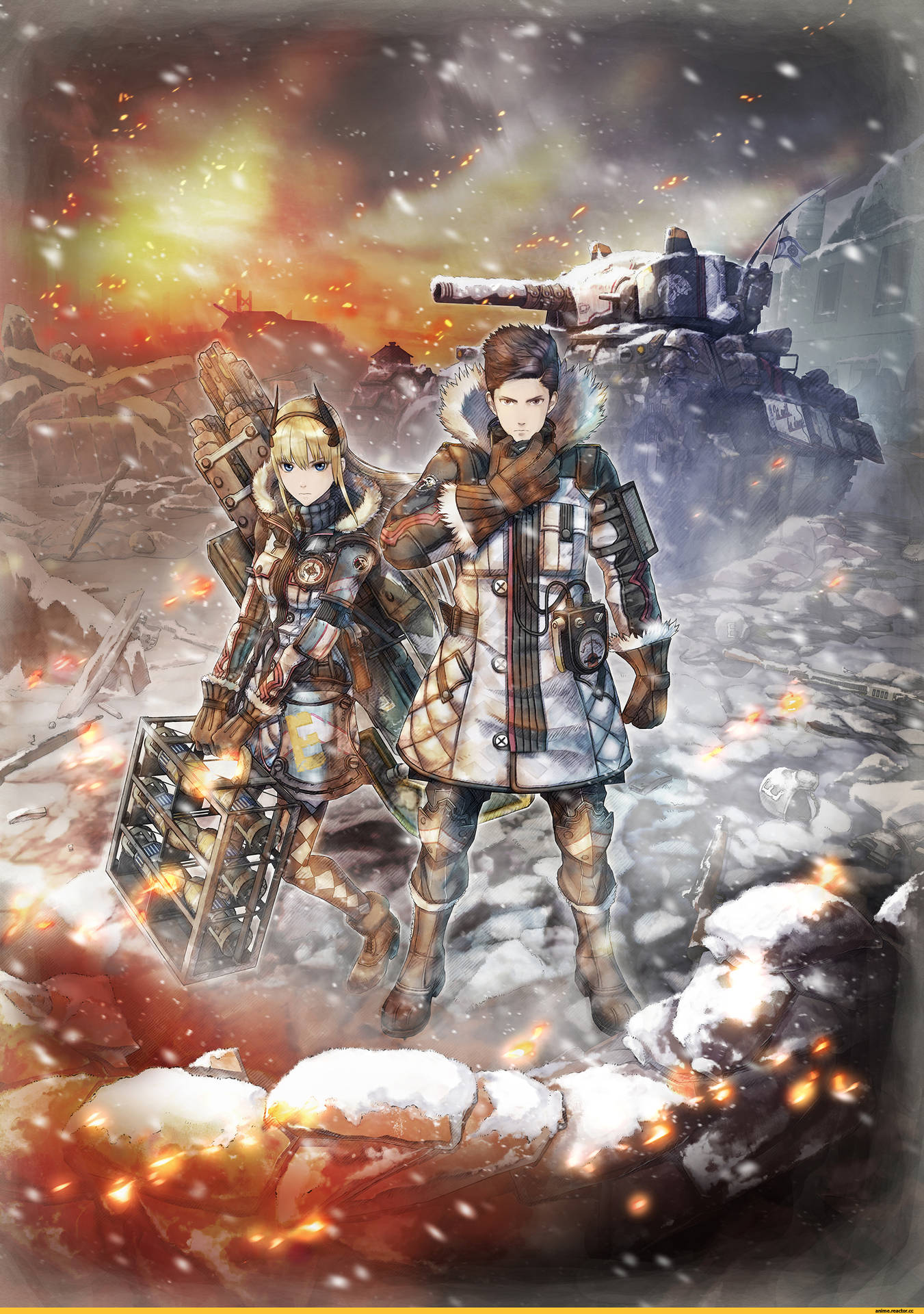 Valkyria Chronicles Protagonists - Claude And Riley Background