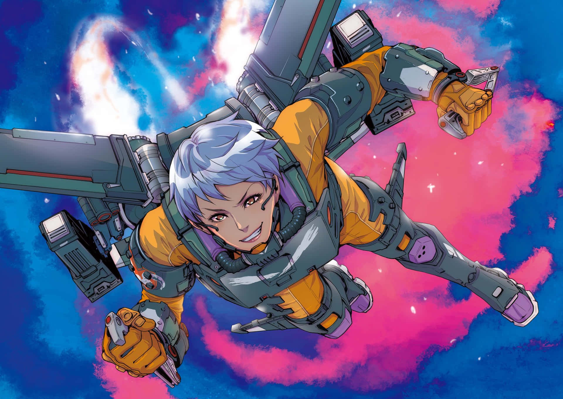 Valkyrie Apex Legends Colorful Aesthetic Background