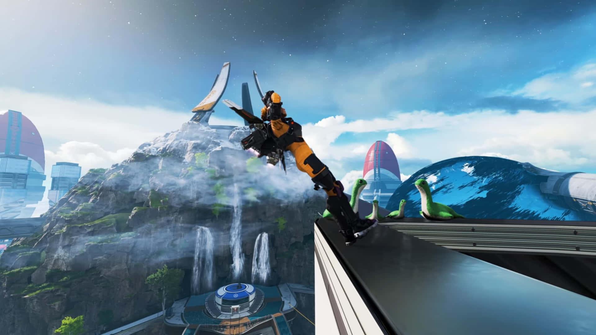 Valkyrie Apex Legends Free Fall Background