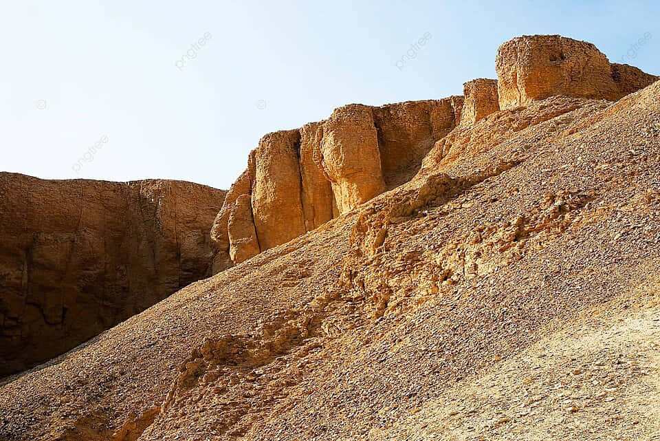 Valleyofthe Kings Limestone Cliffs Background