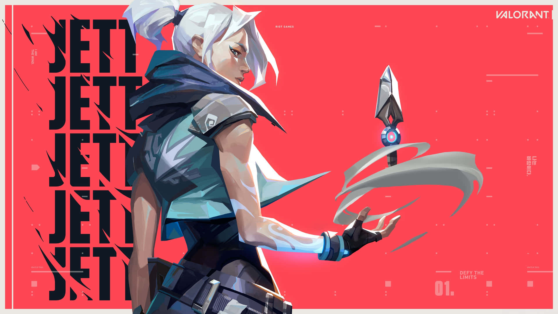 Valorant Desktop Jett Poster Art Background