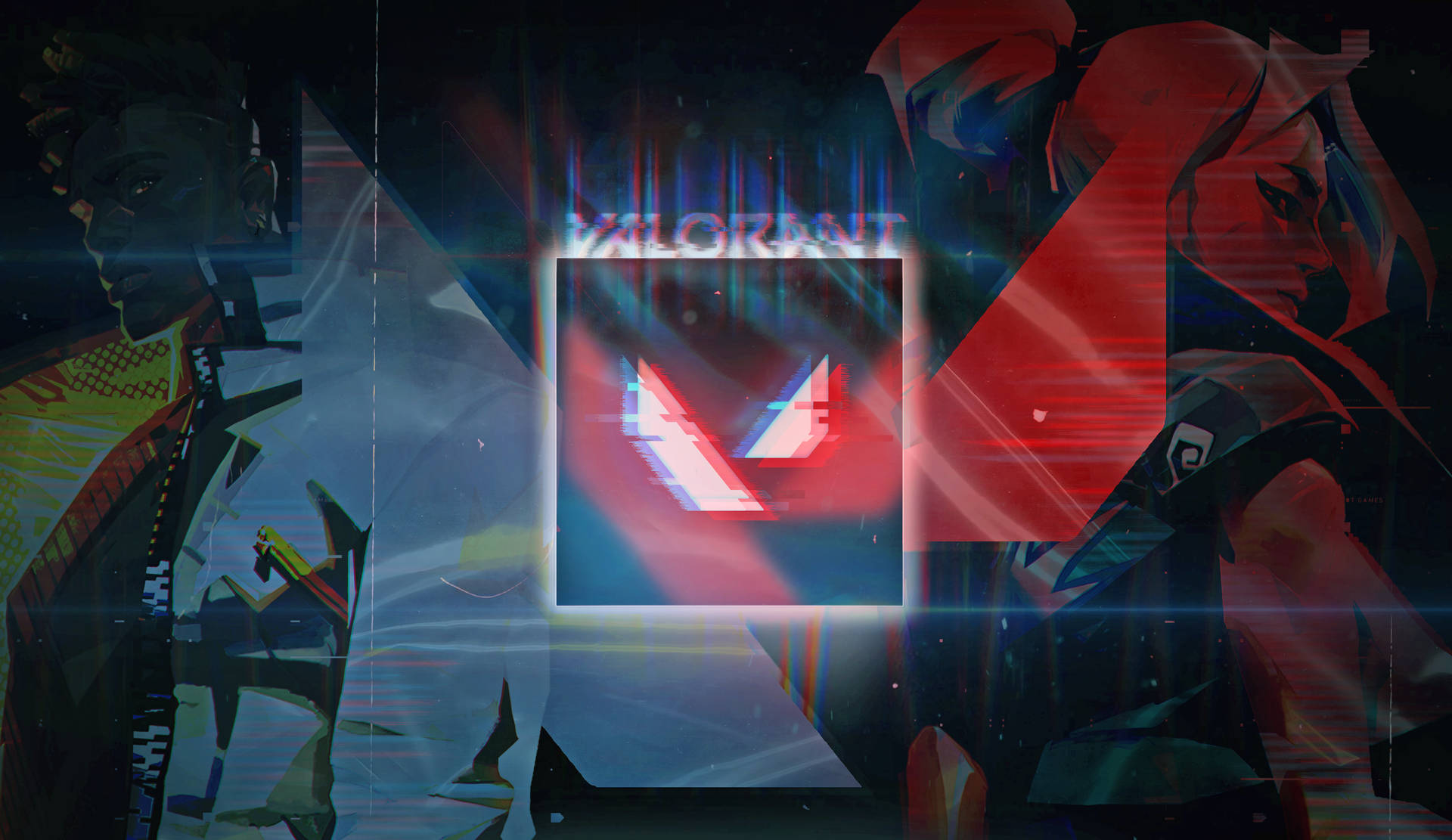 Valorant Logo Jett And Phoenix Background