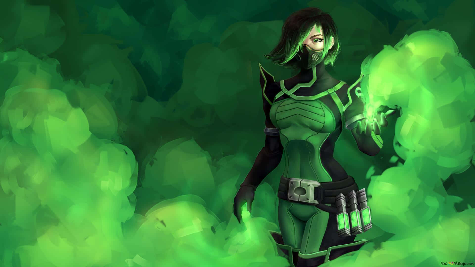 Valorant Viper Ult Green Smoke Graphic Art Background