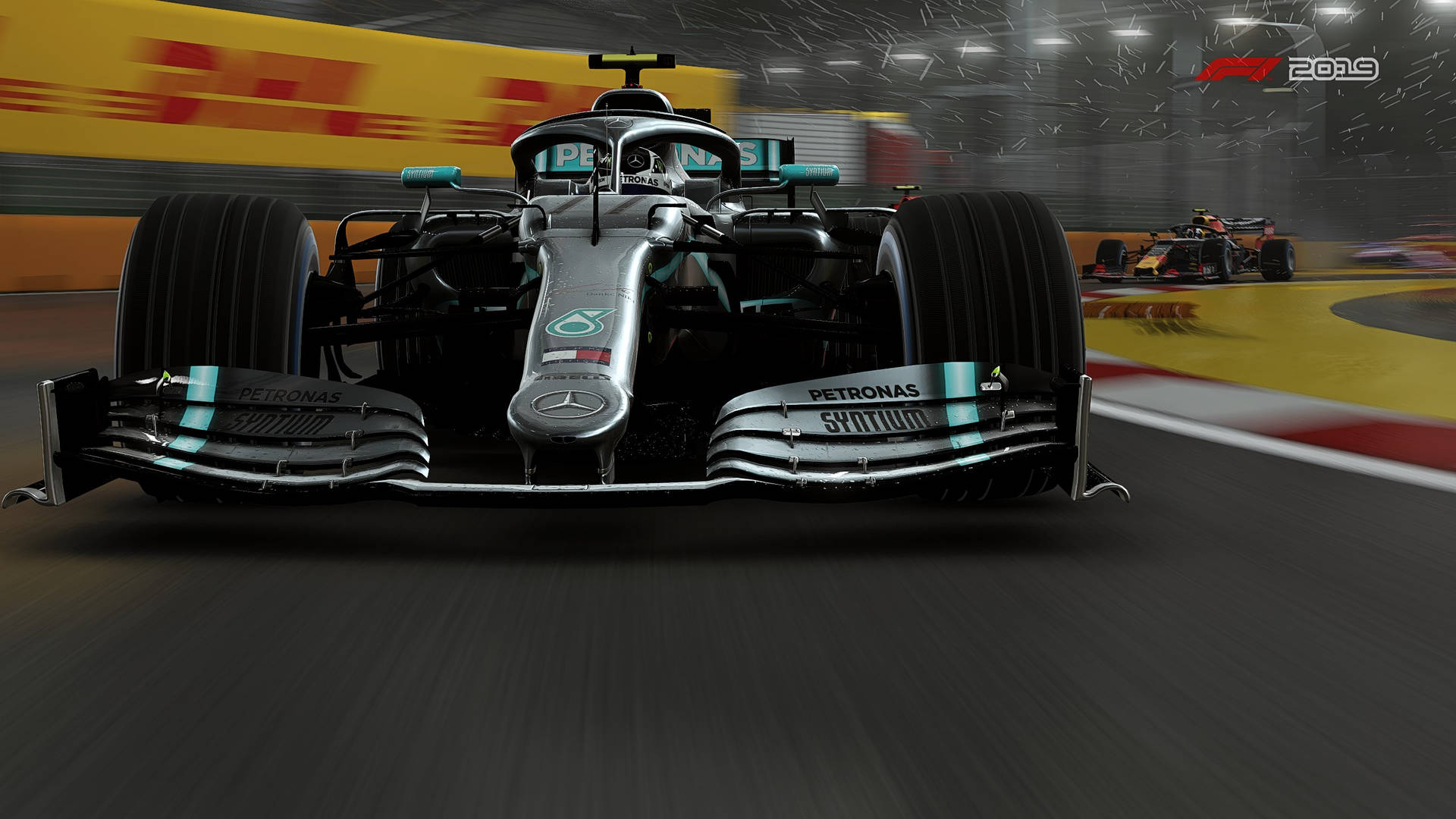 Valtteri Bottas' #77 Car In F1 2019 Background