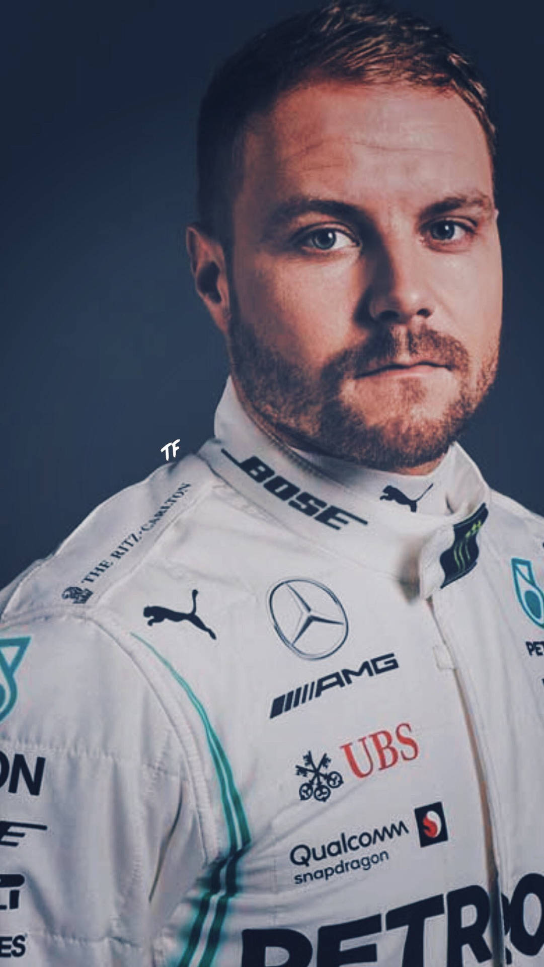 Valtteri Bottas Close Up Background