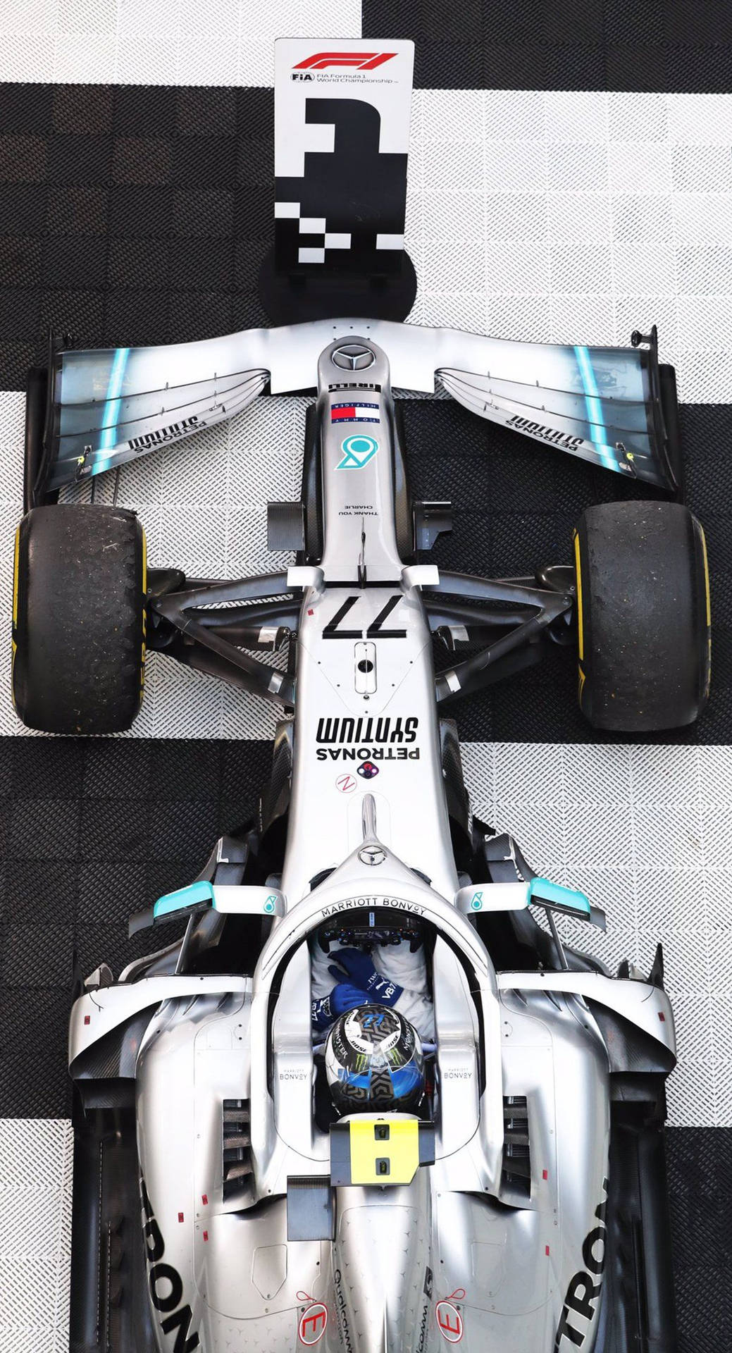 Valtteri Bottas Top View