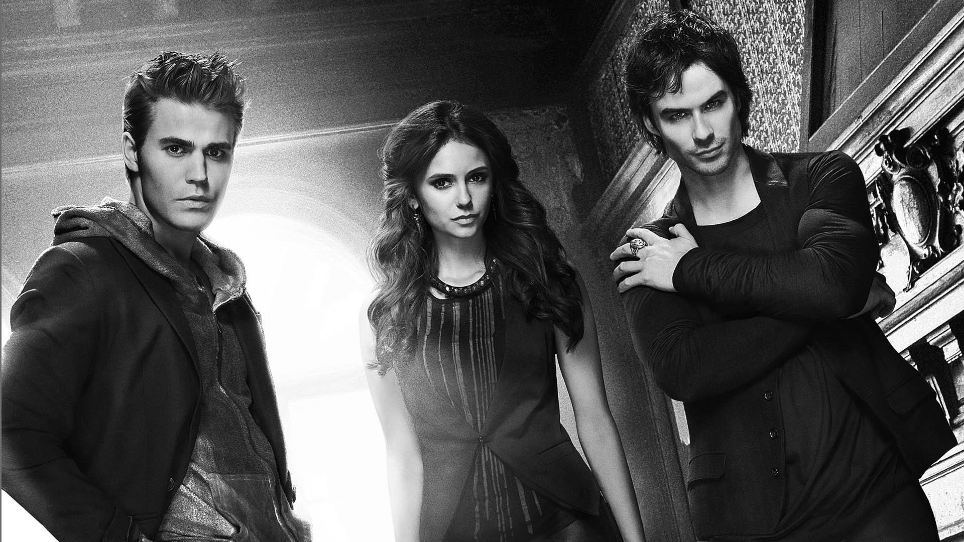 Vampire Diaries Black And White Background
