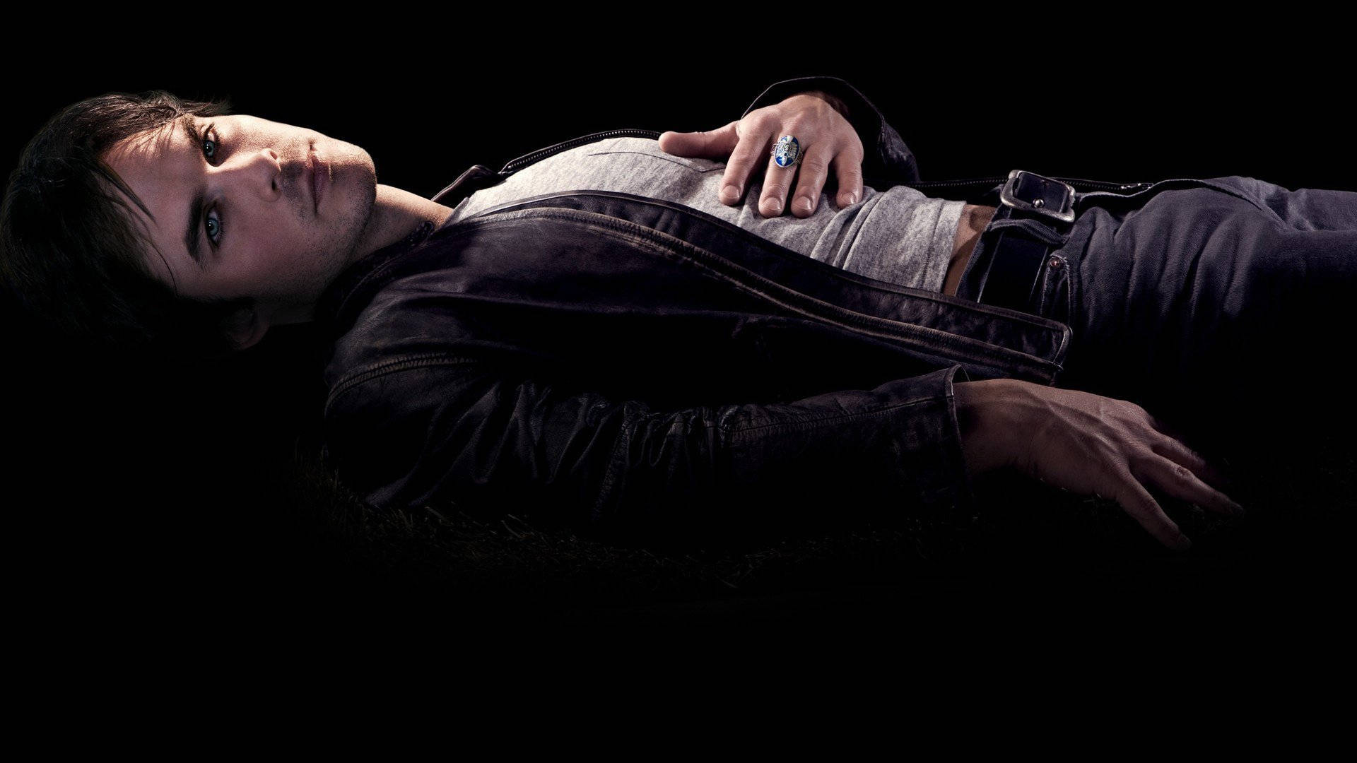 Vampire Diaries Damon Laying Down