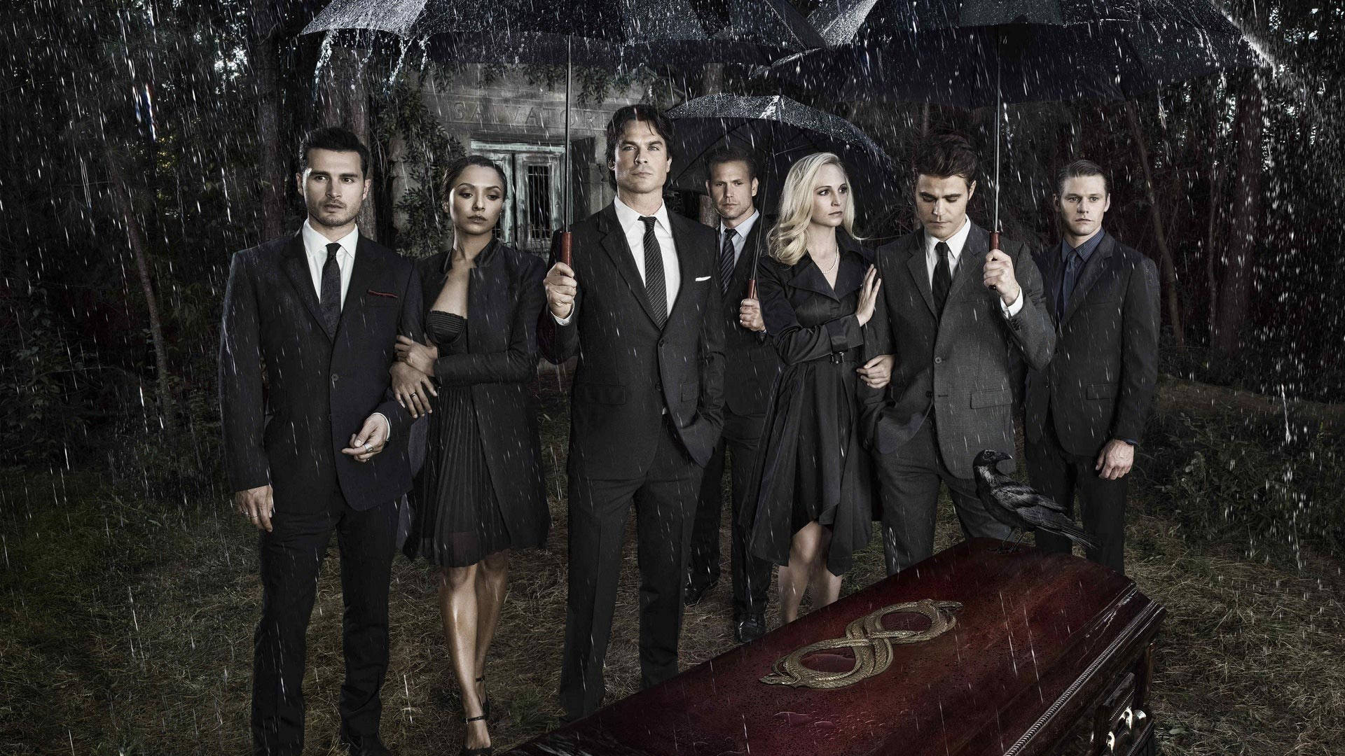 Vampire Diaries Funeral Poster Background