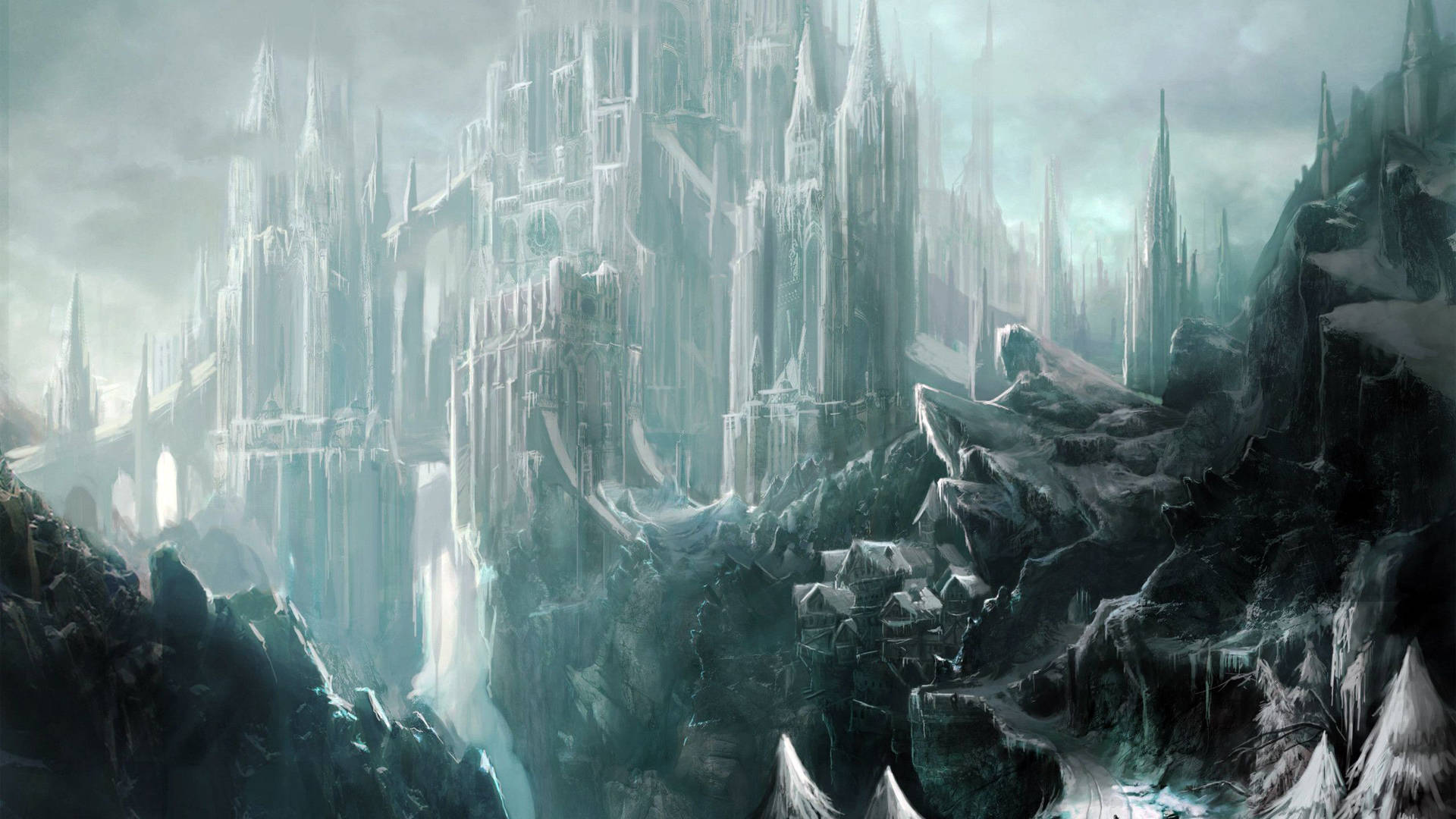 Vampire Frozen Castle Background
