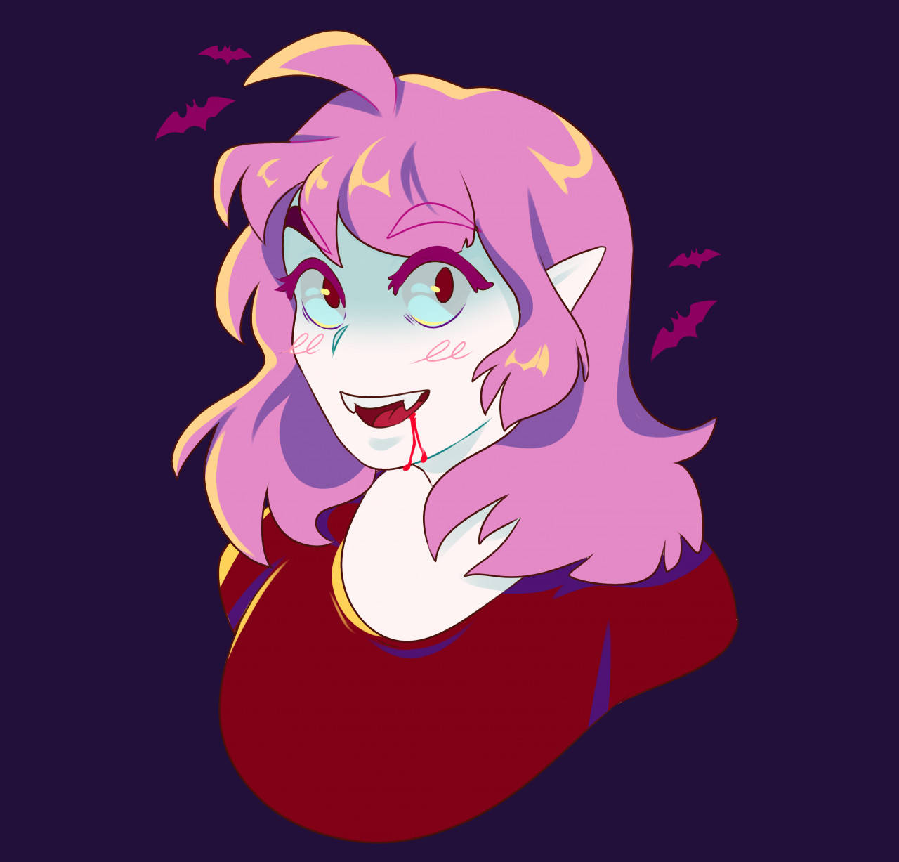 Vampire Girl Halloween Pfp