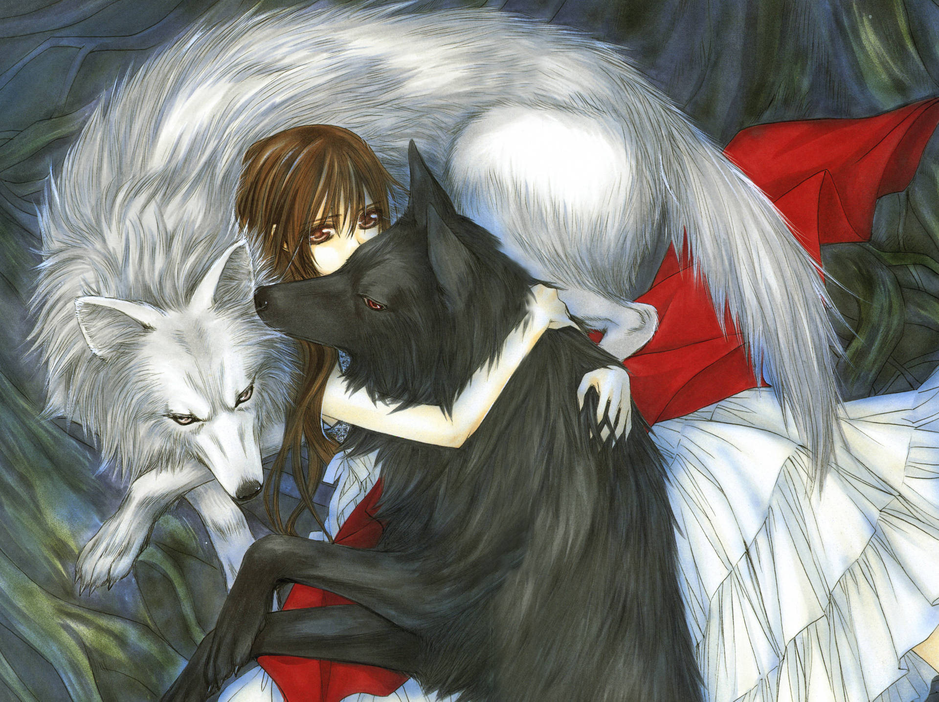 Vampire Knight Yuki Wolves Background