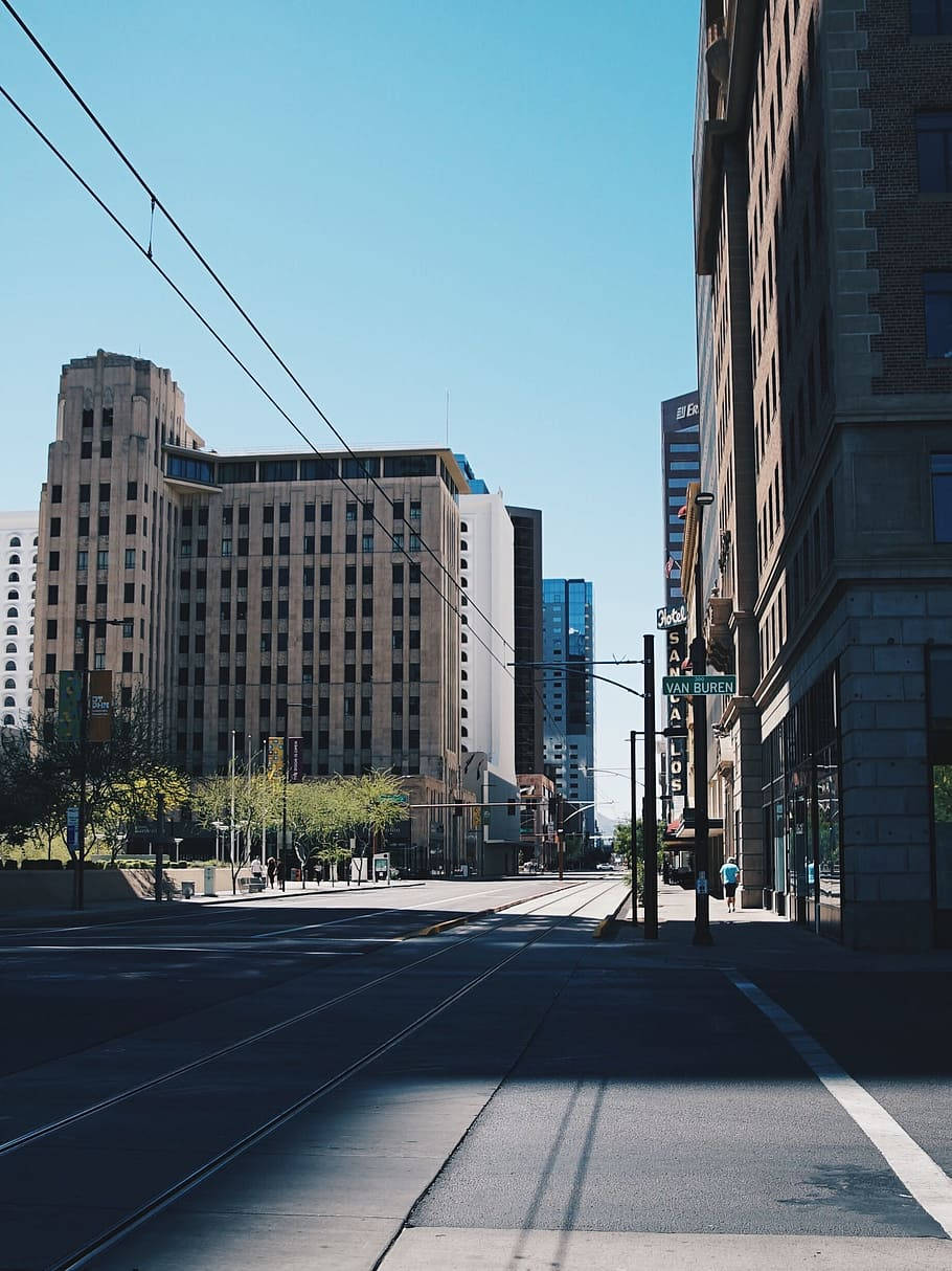 Van Buren Street In Arizona Background