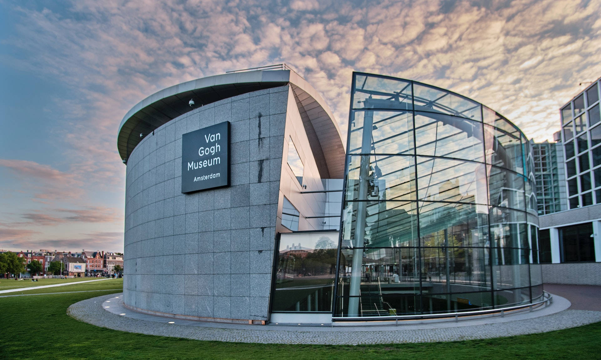 Van Gogh Museum Elliptical Building Background