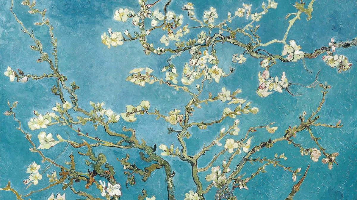 Van Gogh's Almond Blossoms Painting Stands The Test Of Time Background