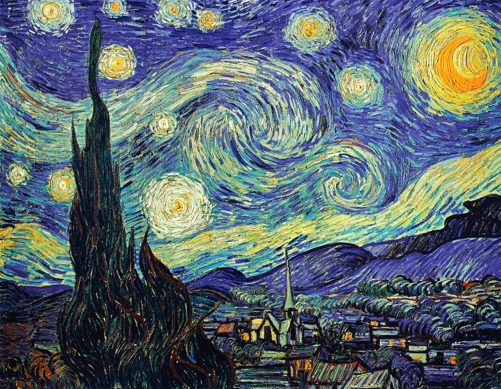 Van Gogh The Starry Night Background