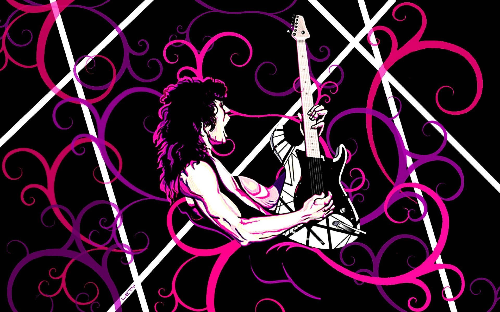 Van Halen Rock Band Artwork Background