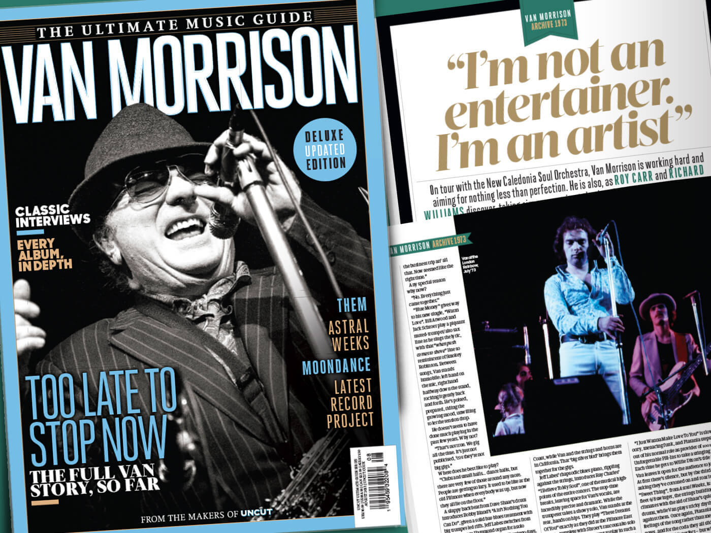 Van Morrison Magazine Newspaper Cover Background