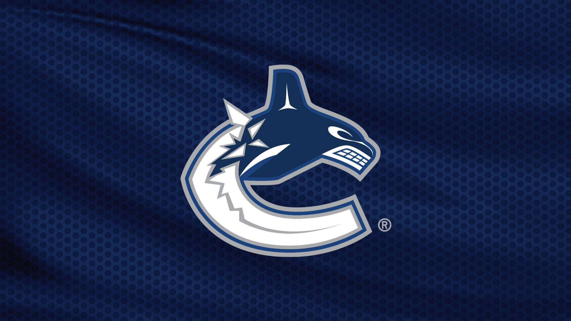 Vancouver Canucks Logo On Blue Background
