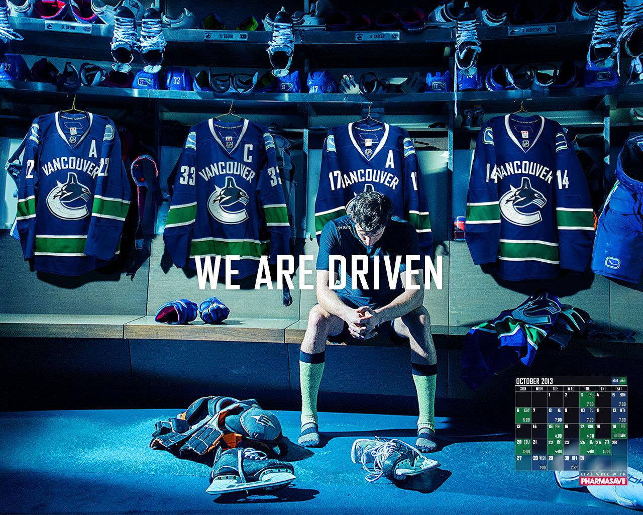 Vancouver Canucks We Are Driven Background