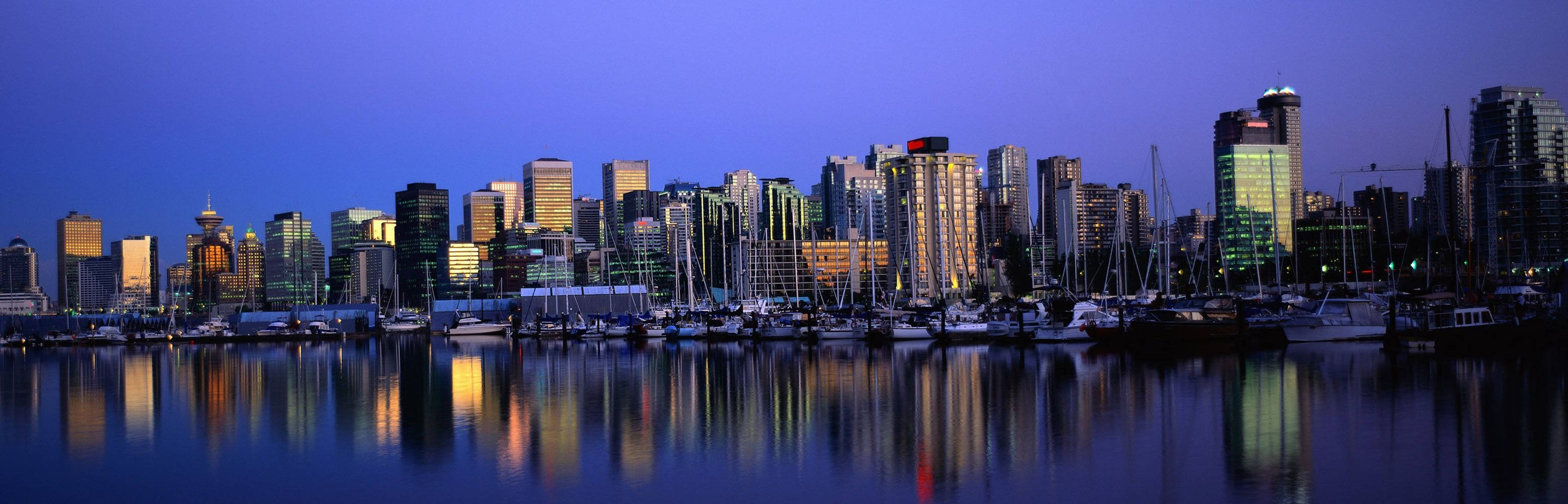 Vancouver Skyline Skyscrapers For Monitor