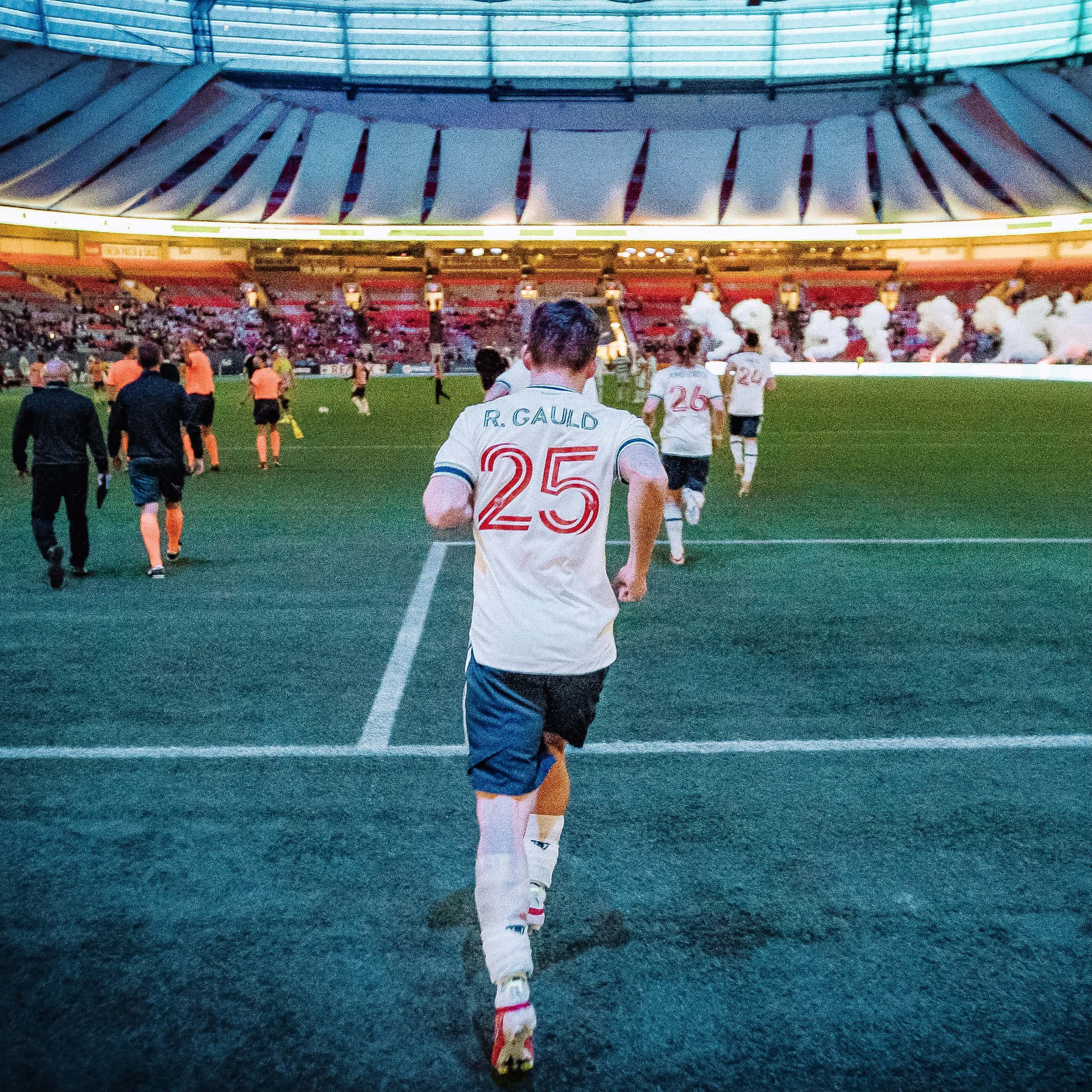 Vancouver Whitecaps Fc Midfielder Ryan Gauld Back Angle Shot