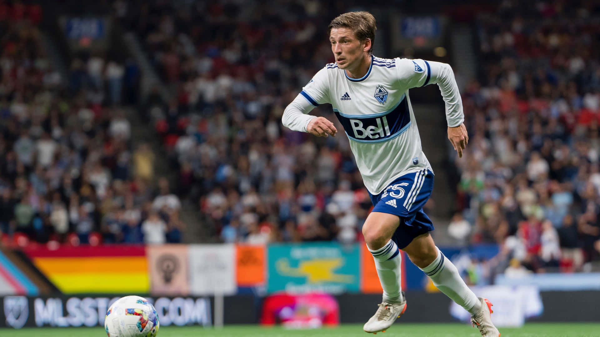 Vancouver Whitecaps Fc Ryan Gauld In 2022 Canadian Championship Final Background