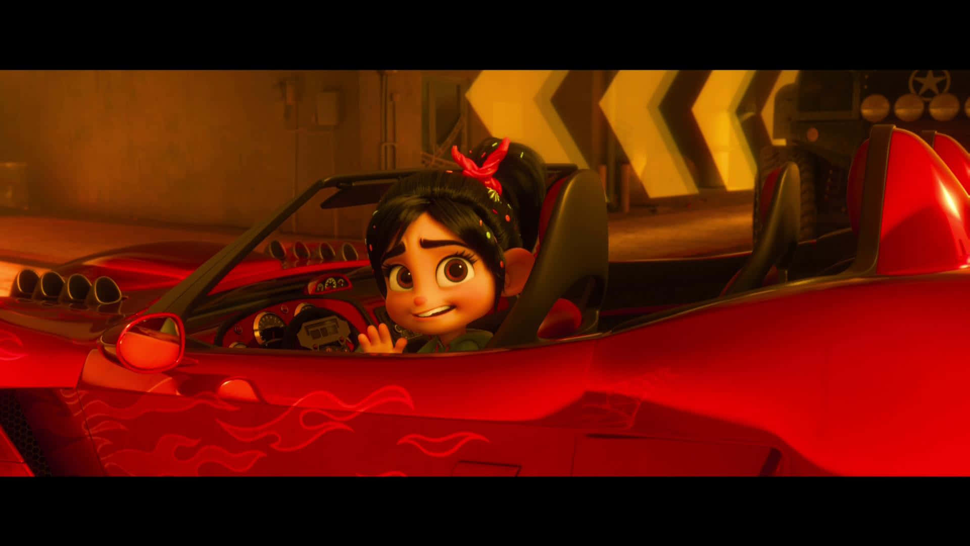 Vanellope Red Car Ralph Breaks The Internet Background