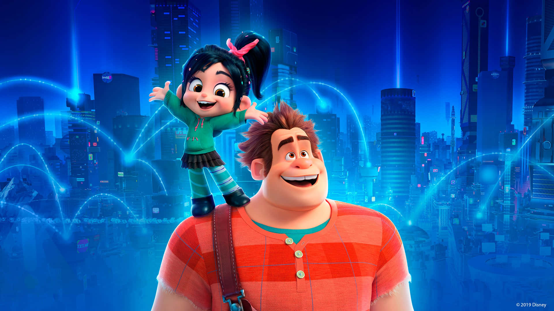 Vanellope Standing On Ralph Ralph Breaks The Internet Background