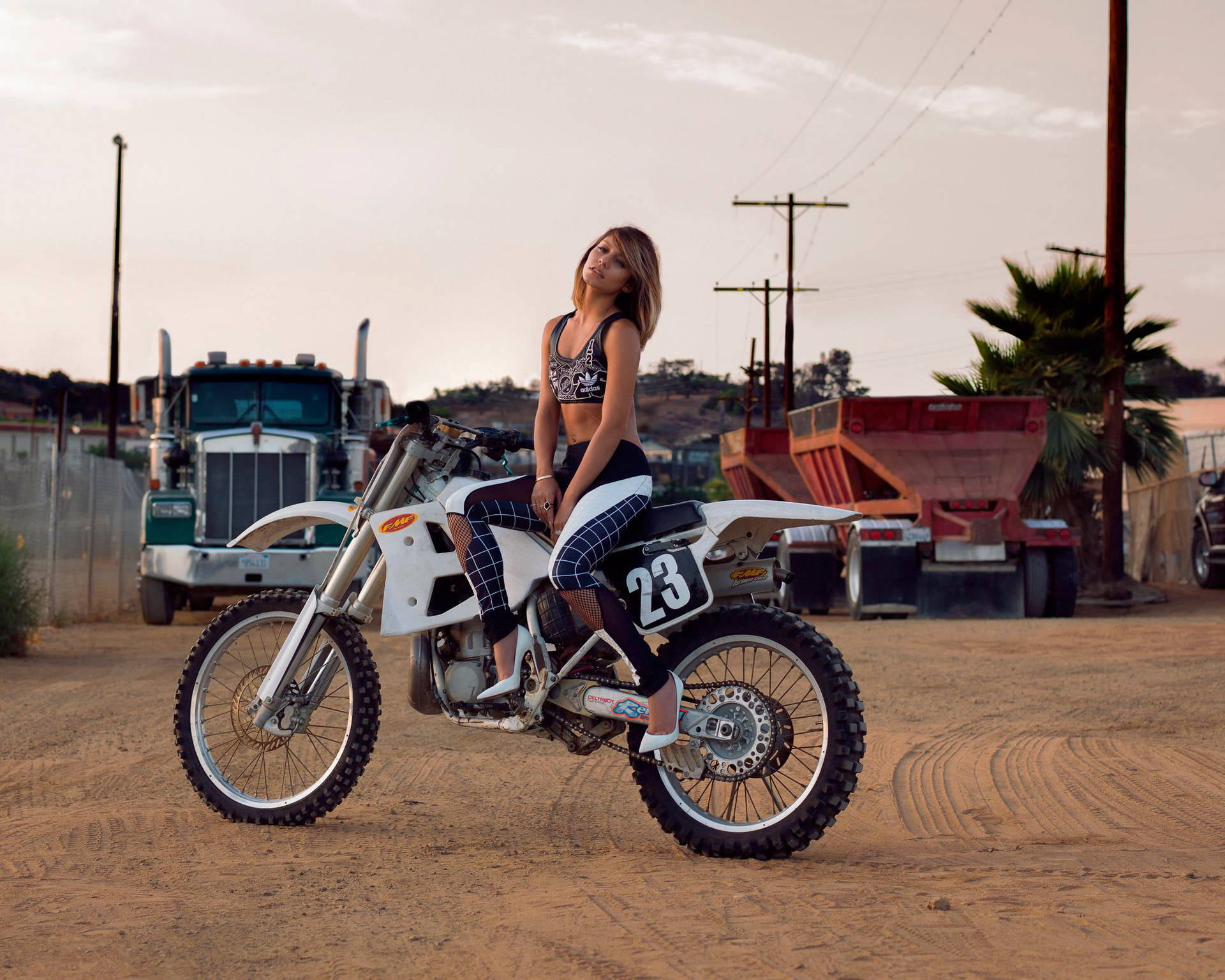 Vanessa Hudgens On A Motorbike