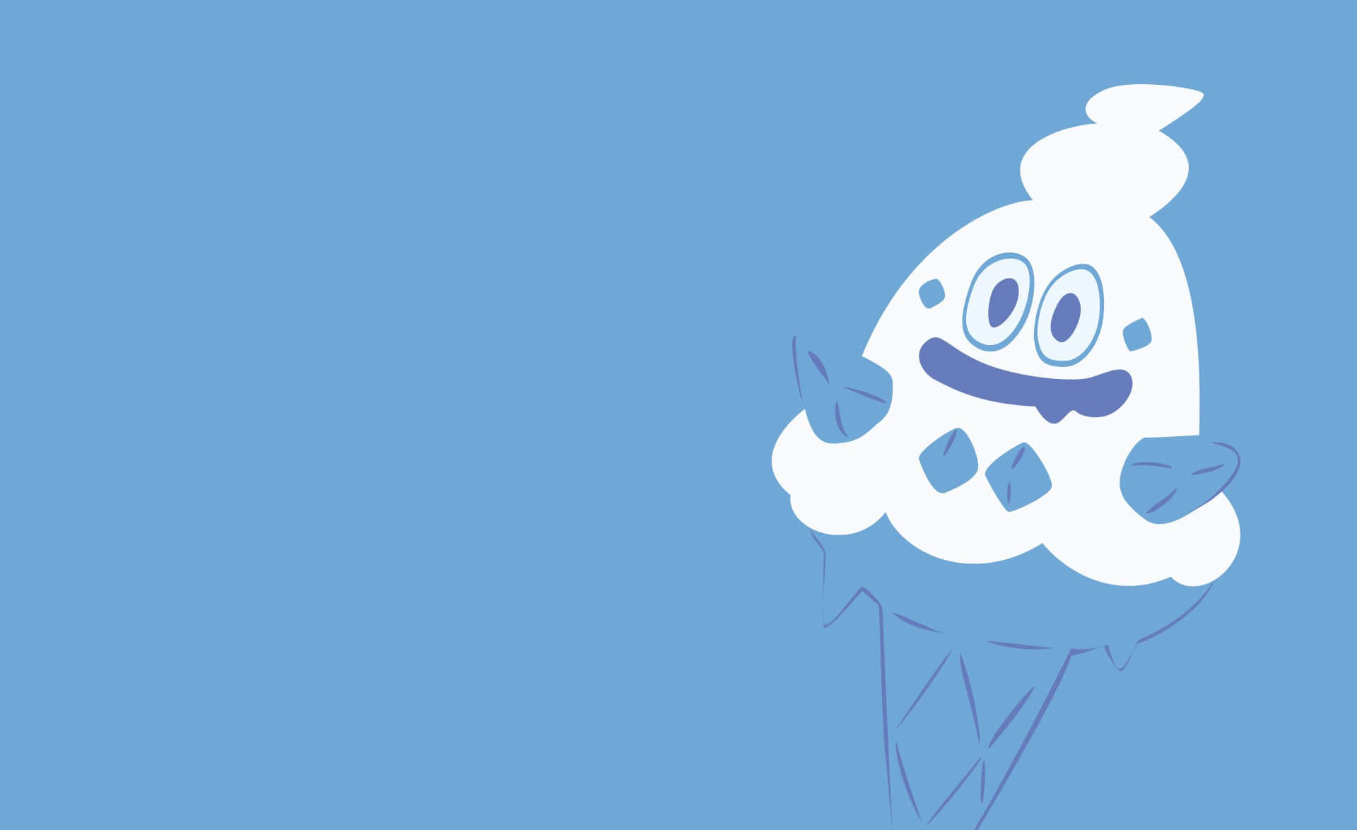 Vanillish Sky Blue Art Background