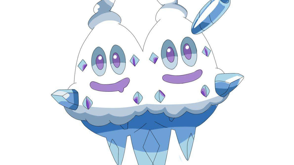 Vanilluxe From The Pokemon Anime Series Background