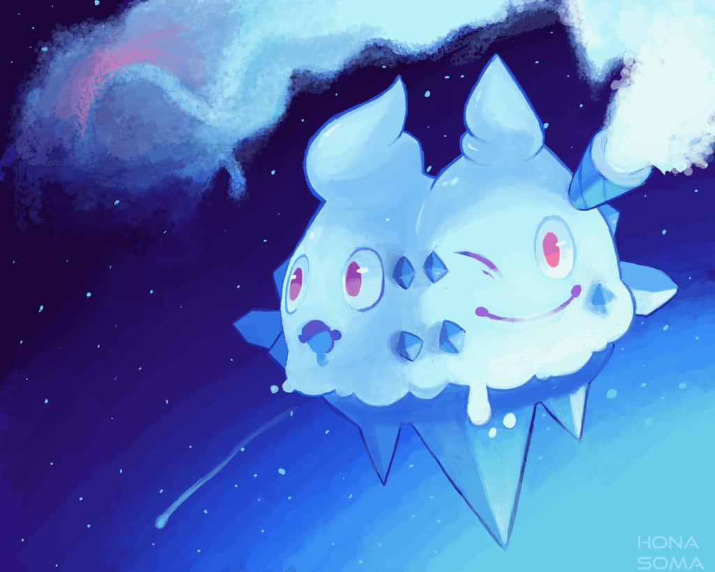 Vanilluxe In Space Pokemon Background