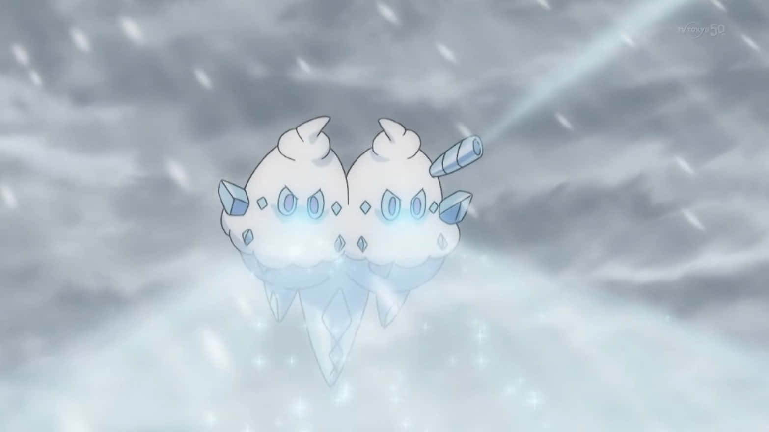 Vanilluxe In The Pokemon Anime Background