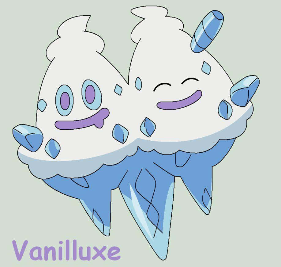 Vanilluxe Pokemon Art Off-white Background