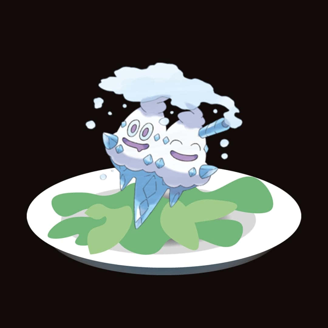 Vanilluxe Pokemon Cute Fanart Background