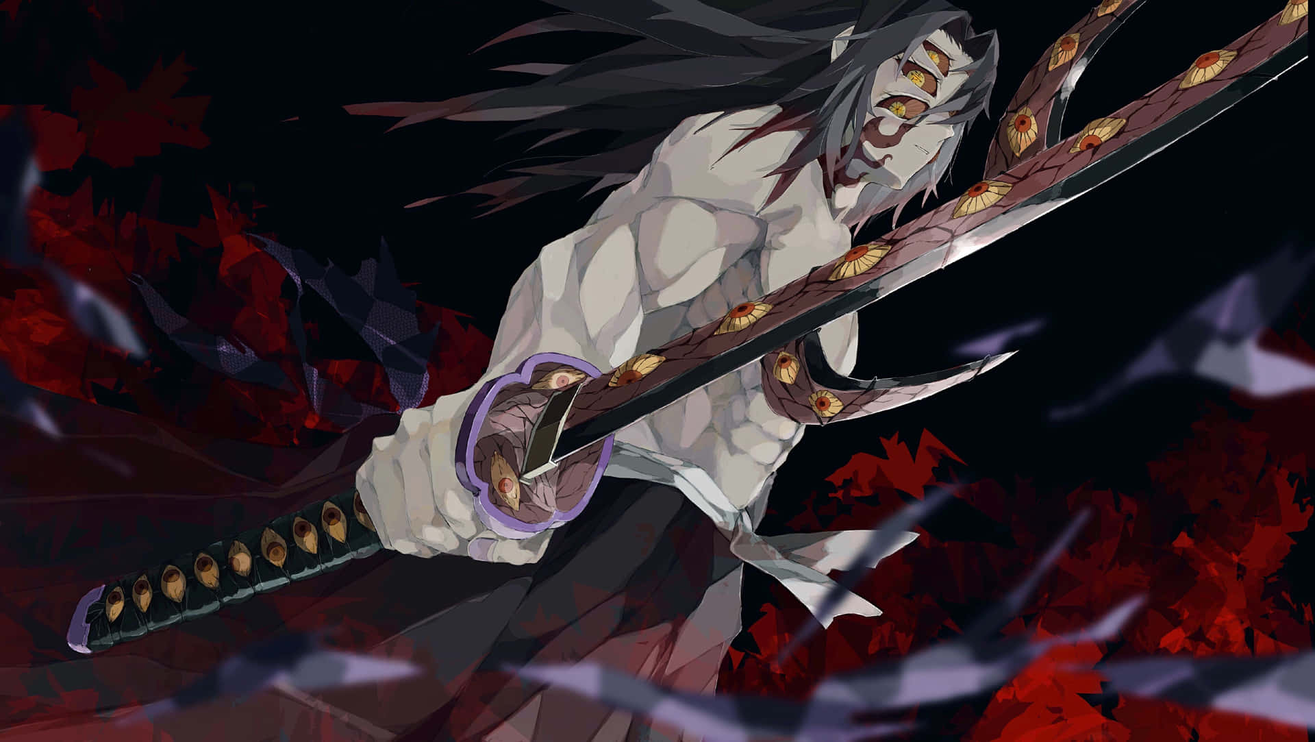 Vanquish All Your Demons With Dark Demon Slayer Background