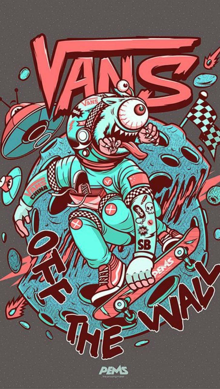 Vans Abstract Graphic For Skateboard Iphone