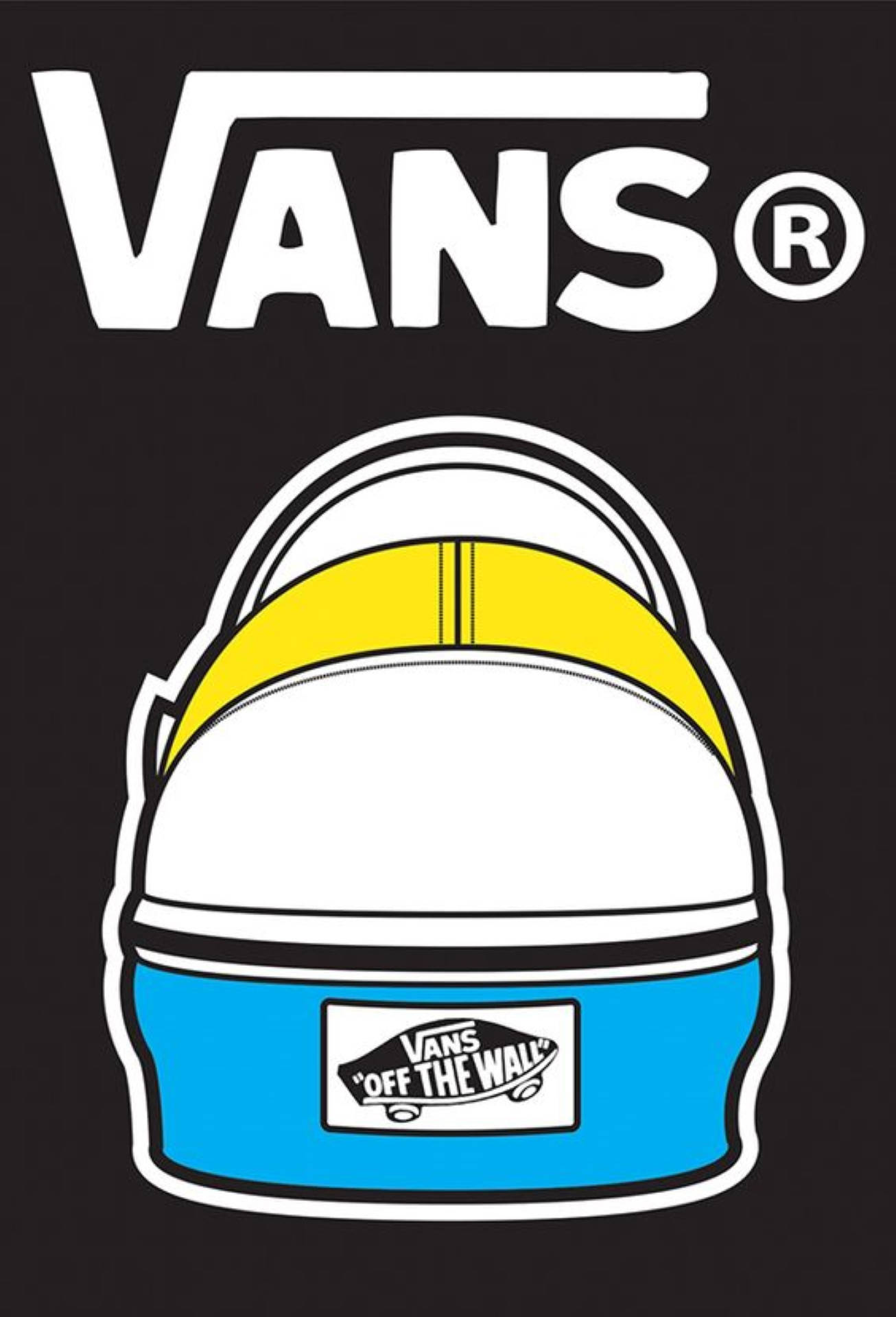 Vans Logo Backpack Cartoon Background