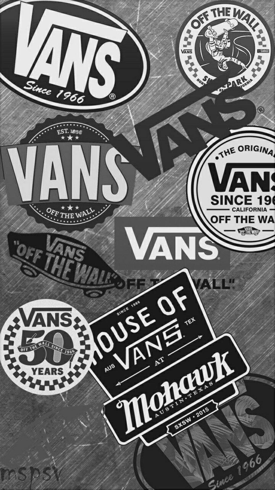 Vans Logo Collection Art Background