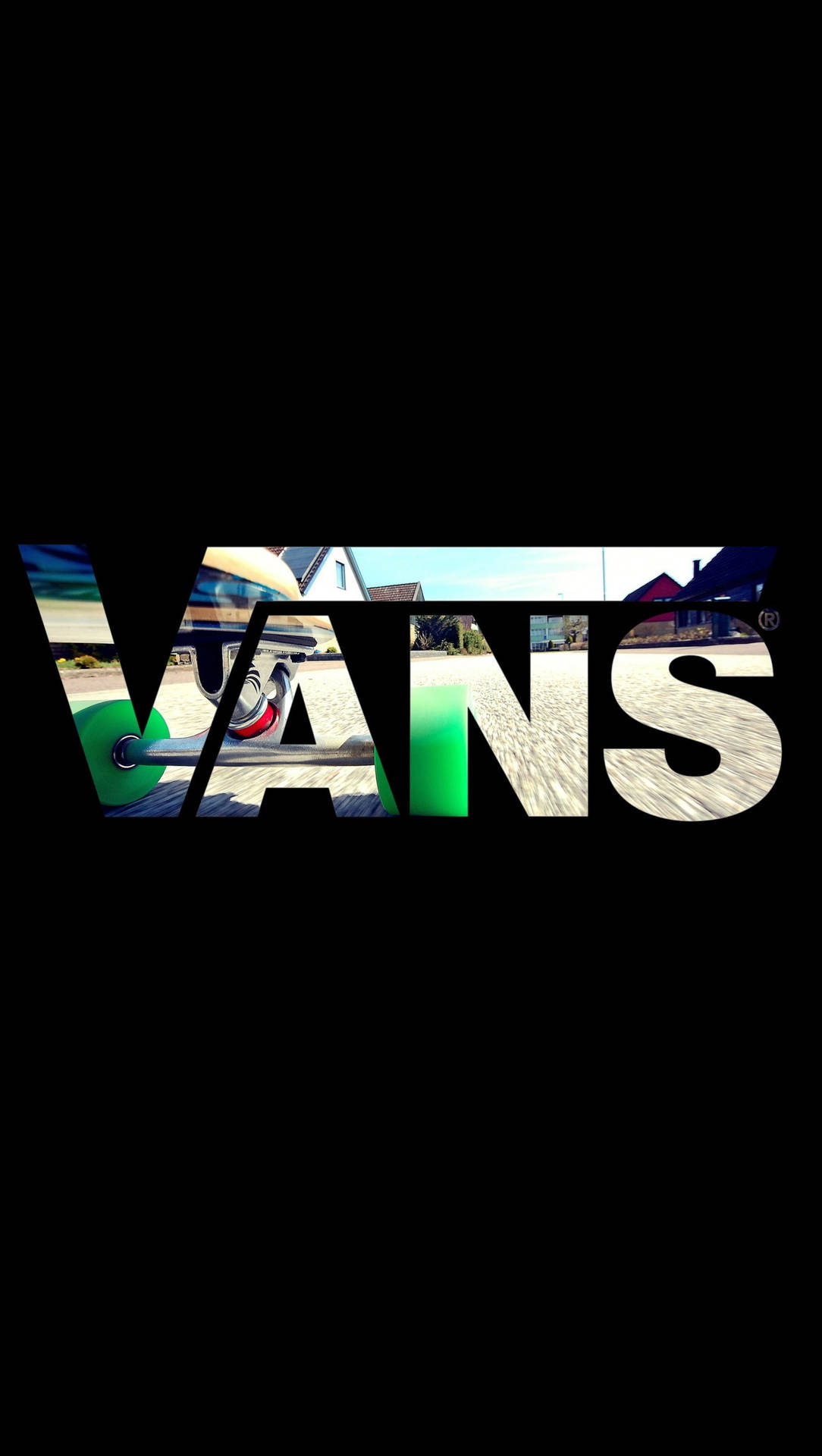 Vans Logo Skateboard Background