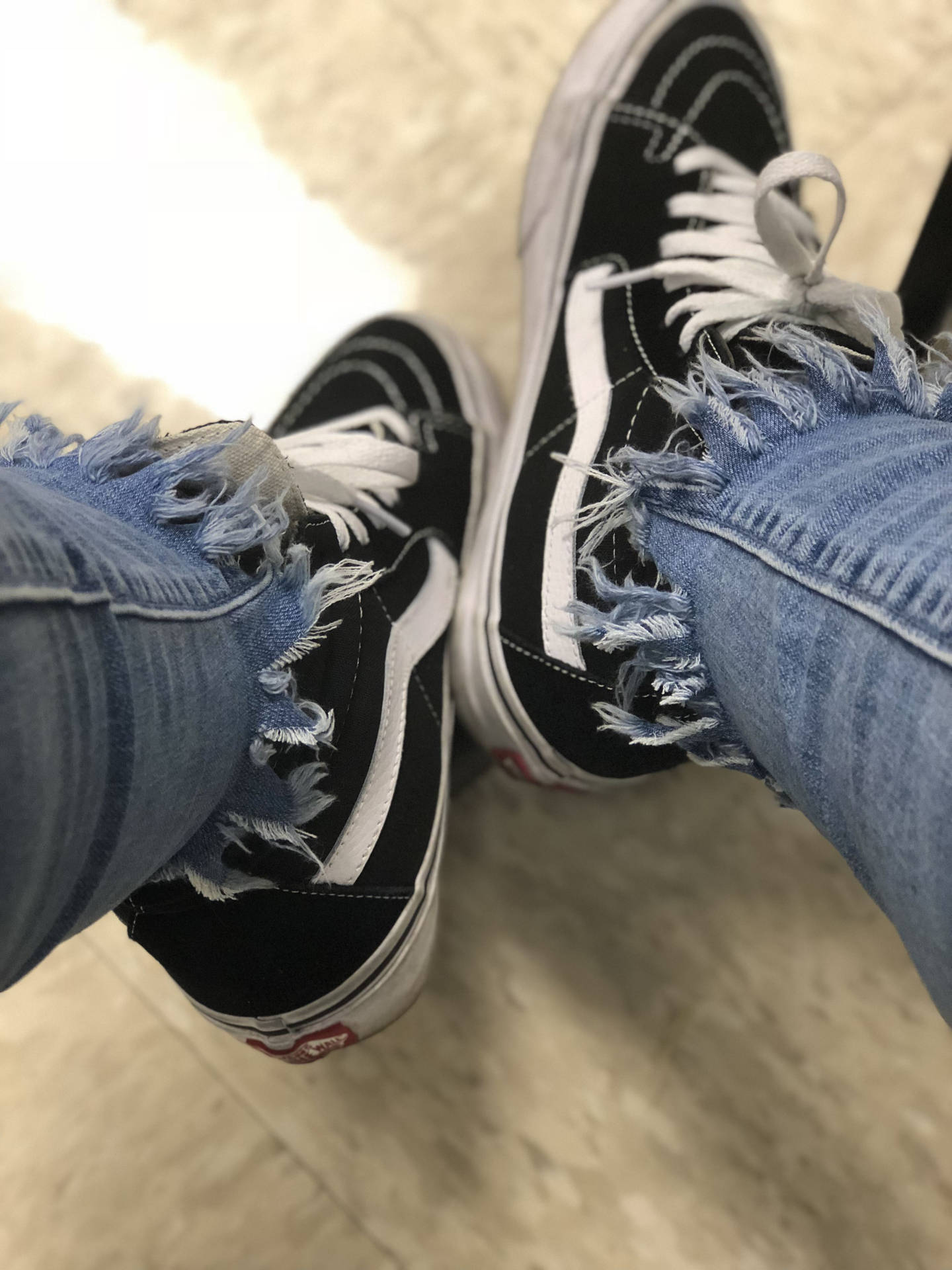 Vans Off The Wall Distressed Jeans