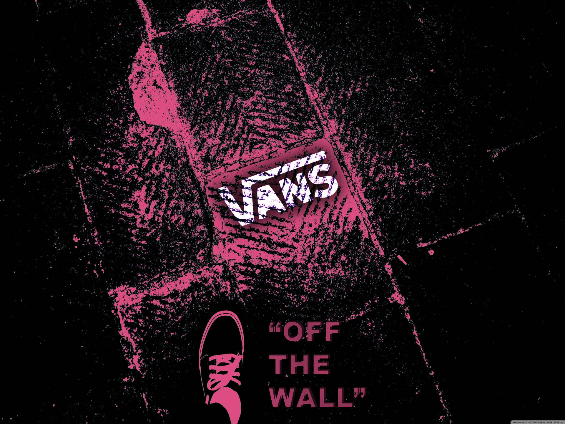 Vans Off The Wall Pink Background