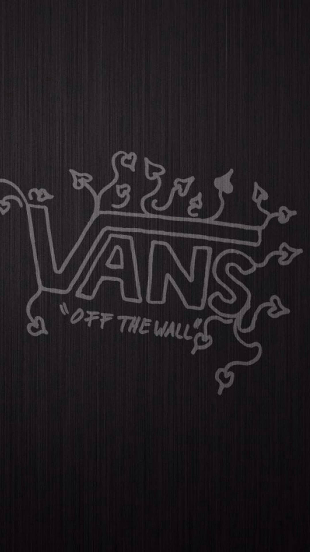 Vans Off The Wall Silver Background
